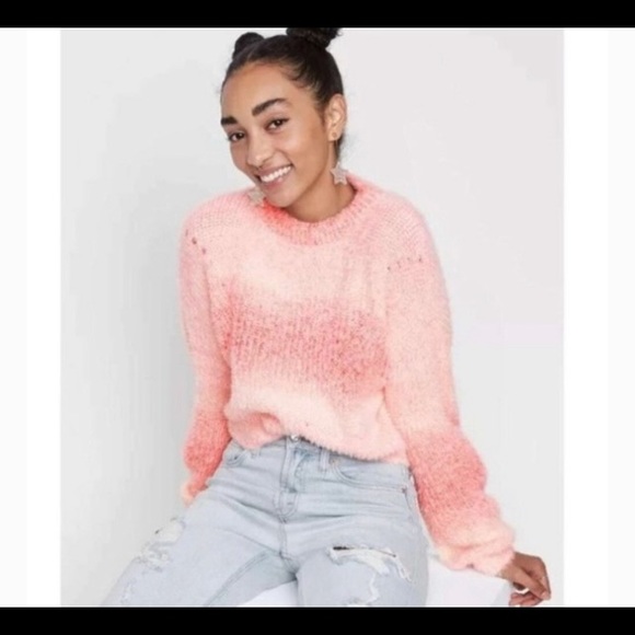 peach multi sweater - Picture 6 of 7